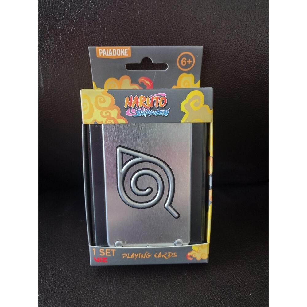 Naruto Shippuden Japan anime playing cards with collectible tin NEW.